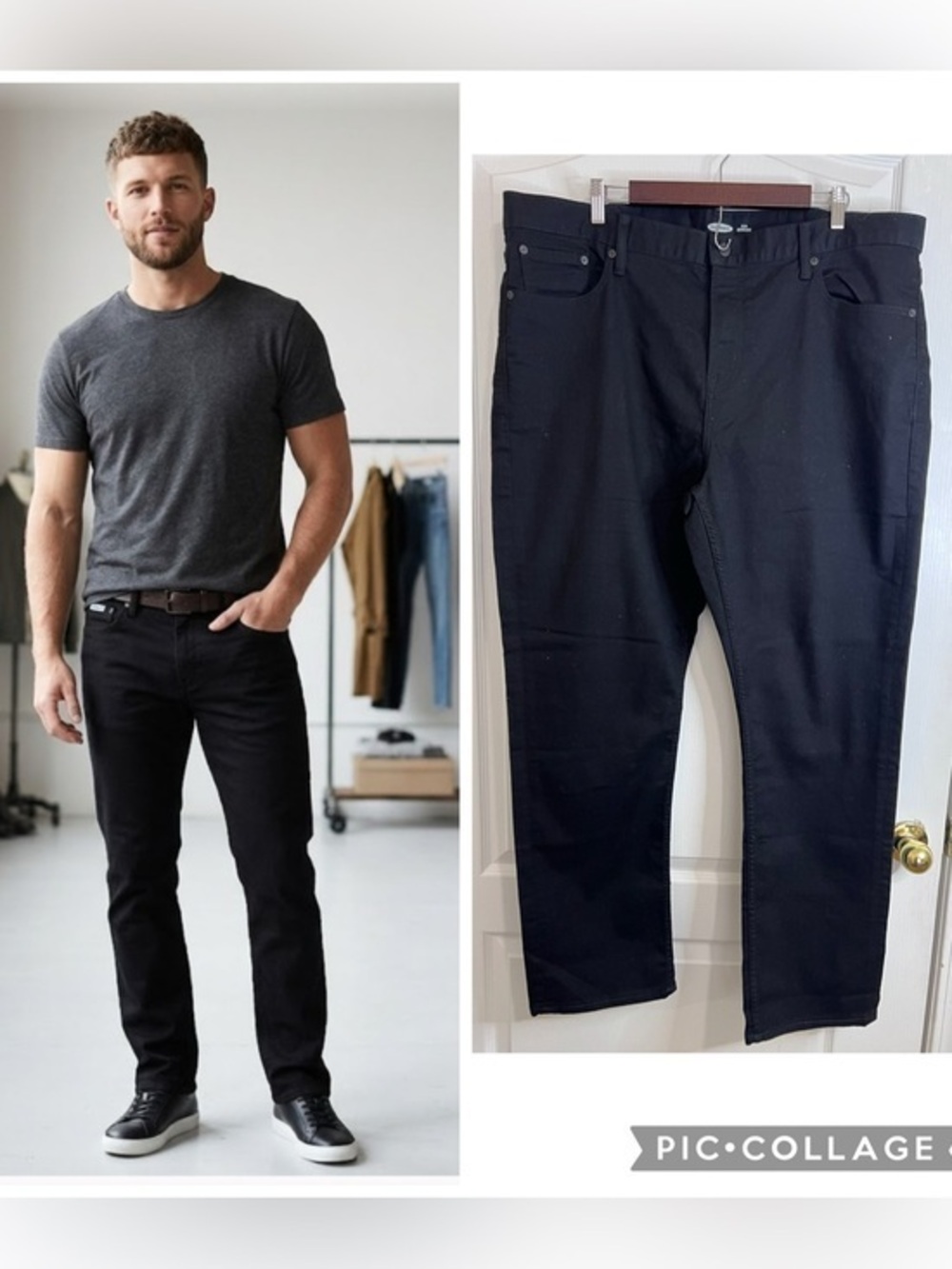 Old Navy Men's Slim Jeans in Black size 41x32